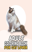 Adult Coloring Book For Cat Lover