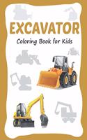 Excavator Coloring Book for Kids