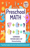 Preschool Math Workbook for Kids Ages 3 and up Homeschooling