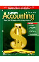 Glencoe Accounting: 1st Year Course, Chapter Reviews and Working Papers 14-28