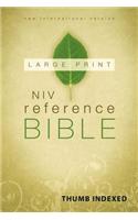 NIV, Reference Bible, Large Print, Hardcover, Indexed