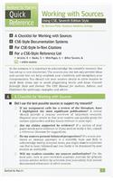 Working with Sources Using CSE, Seventh Edition Style