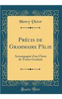 PrÃ©cis de Grammaire PÃ¢lie: AccompagnÃ© d'Un Choix de Textes GraduÃ©s (Classic Reprint): AccompagnÃ© d'Un Choix de Textes GraduÃ©s (Classic Reprint)