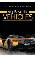 My Favorite Vehicles: Blank Lined Journal With Calendar For Vehicle Maintenance