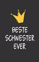 Beste Schwester: DIN A5 - 120 Punkteraster Seiten - Kalender - Notizbuch - Notizblock - Block - Terminkalender - Abschied - Geburtstag - Ruhestand - Abschiedsgeschen