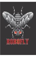 Robot Fly Robofly Notebook Journal: Robot Fly Robofly Notebook Journal Gift Dot Grid 6 x 9 120 Pages