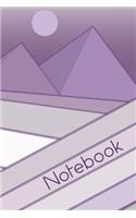 Mountain Scene Violet Notebook