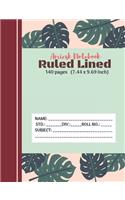 Amiesk Notebook - Ruled Lined Notebook - 140 pages (7.44 x 9.69 inch)