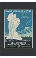 Notebook: Yellowstone National Park Vintage Camping Journal & Doodle Diary; 120 Squared Grid Pages for Writing and Drawing - 6x9 in.