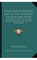 Some Errors Pointed Out In The Teaching Of Rich And Poor