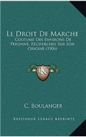 Le Droit De Marche