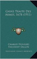 Gaya's Traite Des Armes, 1678 (1911)