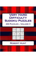 Very Hard Difficulty Sudoku Puzzles Volume 3: Very Hard Sudoku Puzzles For Advanced Players