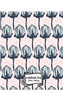Notebook Line Flower Pattern No.2
