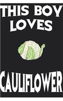 This Boy Loves CAULIFLOWER Notebook