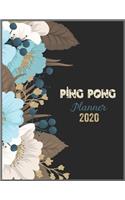 PING PONG Planner 2020