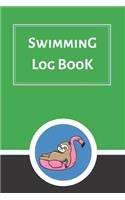 Swimming Log Book: Keep Track of Your Trainings & Personal Records - 120 pages (6"x9") - Gift for Swimmers