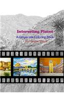 Interesting Places: A Greyscale Coloring Book