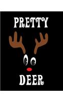 Pretty Deer: Deer Elk Antler Hunting Hobby 2020 Monthly Planner Dated Journal 8" x 10" 110 pages