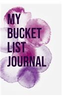 My Bucket List Journal