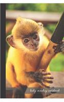 baby monkey notebook