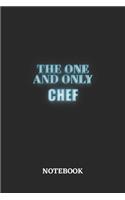 The One And Only Chef Notebook: 6x9 inches - 110 dotgrid pages - Greatest Passionate working Job Journal - Gift, Present Idea