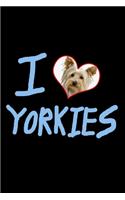 I Love Yorkies: Hangman Puzzles - Mini Game - Clever Kids - 110 Lined Pages - 6 X 9 In - 15.24 X 22.86 Cm - Single Player - Funny Great Gift