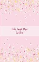 Polar Graph Paper Notebook: Pink Color Blossom, 5 Degree Polar Coordinates 120 Pages Large Print 8.5" x 11" Polar Graph Paper Notebook