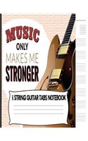 6 String Guitar Tab Notebook