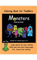 Coloring Book for Toddlers (Monsters Coloring book)