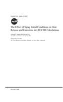 The Effect of Spray Initial Conditions on Heat Release and Emissions in LDI Cfd Calculations