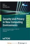Security and Privacy in New Computing Environments