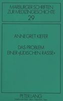 Das Problem einer «juedischen Rasse»