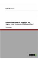 Die Rezeption von Qigong in der Bundesrepublik Deutschland: Explorationsstudie(German)