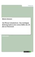 Die Wiener Schulreform - Das wichtigste Reformprojekt in der ersten Hälfte des 20. Jhd. in Österreich