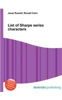 List of Sharpe Series Characters