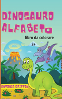 Libro da colorare alfabeto dinosauro