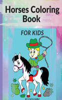 Horses Coloring Book For Kids