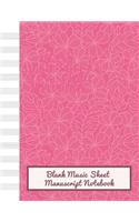 Blank Music Sheet Manuscript Notebook