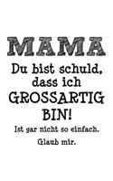 Dank Mama Großartig: Notizbuch / Notizheft Für Mutter Muttertag Sohn Tochter Kind A5 (6x9in) Dotted Punktraster