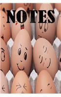 Notes: Egg Recipes Notebook size 6x9