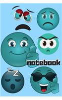 Notebook: Cool Emoji Notebook / Journal Perfect For School