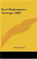 Zwei Shakespeare-Vortrage (1869)