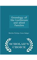Genealogy of the Linthicum and Allied Families - Scholar's Choice Edition