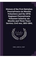 History of the First Battalion Pennsylvania six Months Volunteers and the 187th Regiment Pennsylvania Volunteer Infantry; six Months and Three Years Service, Civil war, 1863-1865;