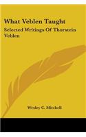 What Veblen Taught