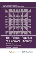 The Private Practice of Behavior Therapy