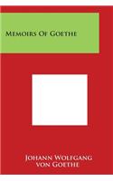 Memoirs of Goethe