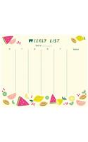 Citrus Fruits Weekly To-Do Pad