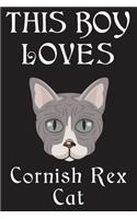 This Boy Loves Cornish Rex Cat Notebook